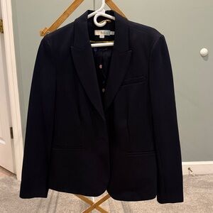 Boden Navy Blazer with Yellow Trim